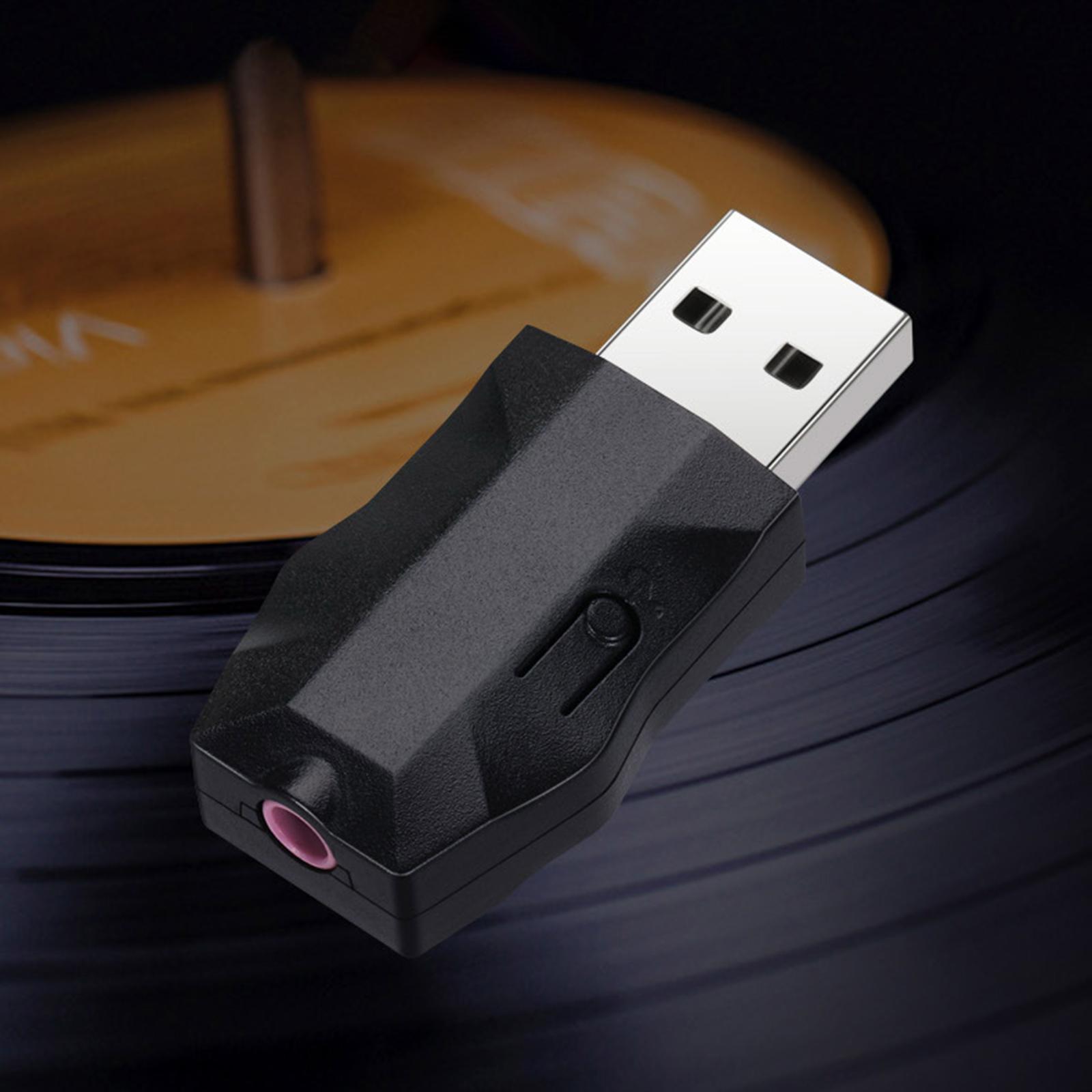 Wireless TV Audio Adapter Bluetooth5.0 Transmitter Receiver with 3.5mm AUX for Home Stereo Streaming Phone Car Computer Headphones Soundbar Speaker