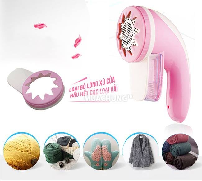 Máy cắt lông xù sạc pin 6 lưỡi thiết kế nhỏ gọn với 6 lưỡi dao sắc bén giúp bạn dễ dàng cắt sạch những phần lông xù trên quần áo, vớ tất
