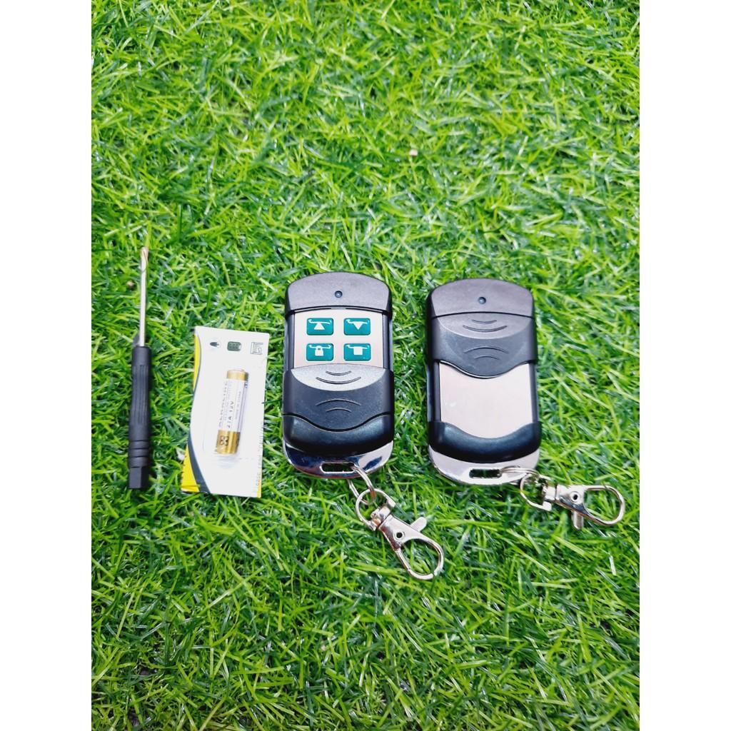 Remote Điều khiển cửa cuốn tự học lệnh, chống nước- Tặng kèm Pin!!!