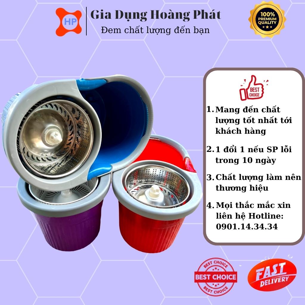 Thùng / Xô Lau Nhà 360° Lồng Inox