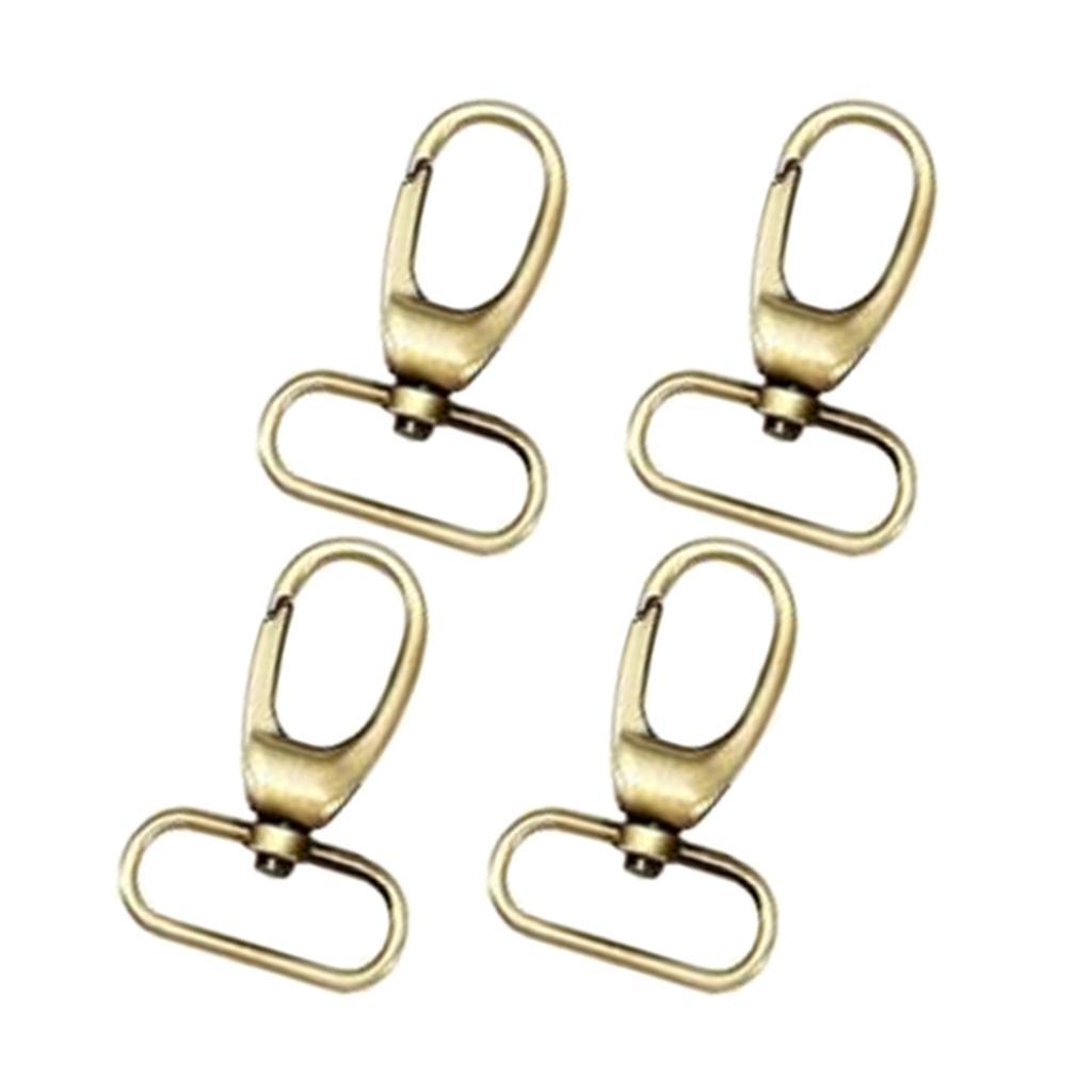 4Pack Swivel   Clip Hook Lobster Claw Clasp for Purse Bag Strap Copper