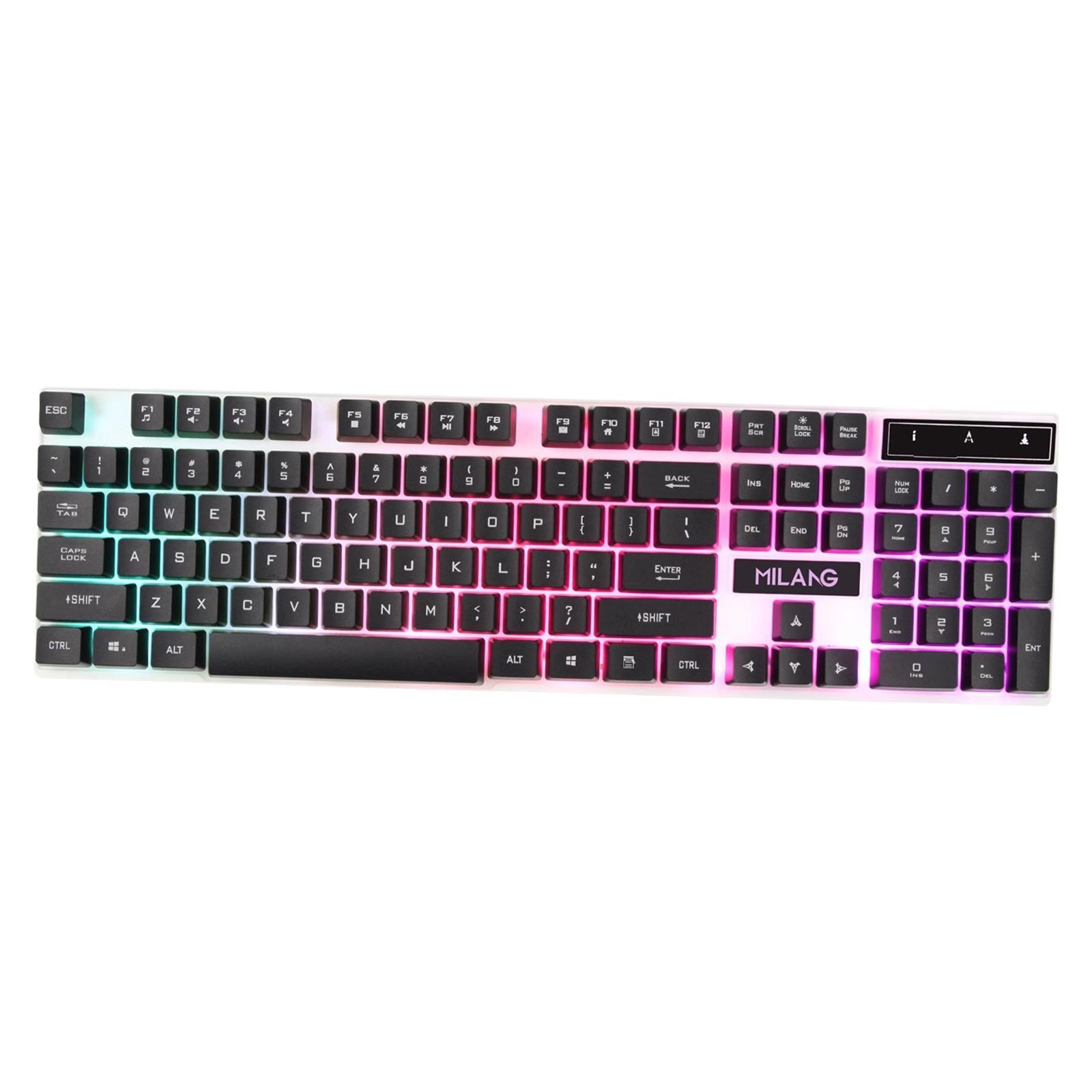 RGB Backlit Mechanical Gaming Keyboard 104 Keys USB
