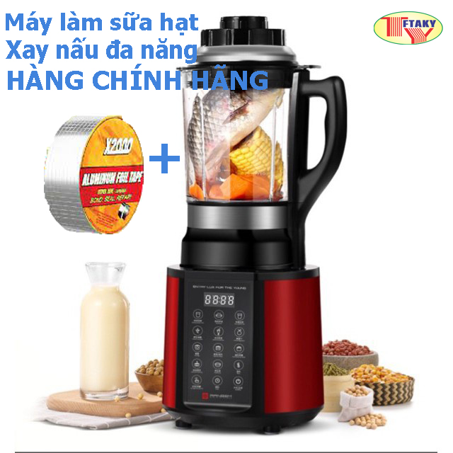 Máy xay nấu sữa hạt đa năng 2in1 công suất 1800W Chống Tràn - Xay Mịn Không Cần Lọc - Máy Xay Nấu Đa Năng - Hàng Nhập Khẩu