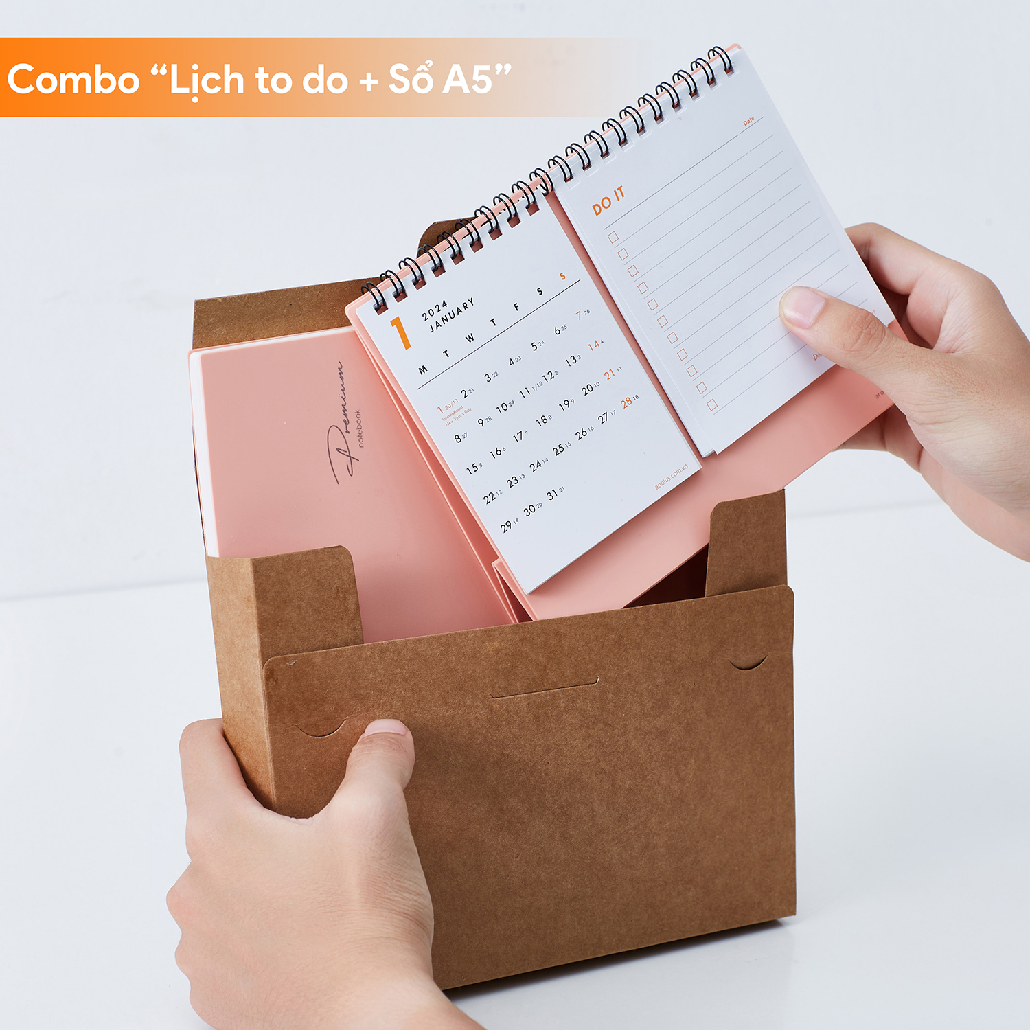 Combo Quà Tặng Sổ Lịch 2024 - Quà Tặng Bạn Bè, Doanh Nghiệp Ý Nghĩa