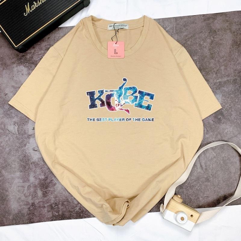 Áo Thun Tay Ngắn UNISEX in Decal Bóng Rổ KOBE - Hình chụp thật