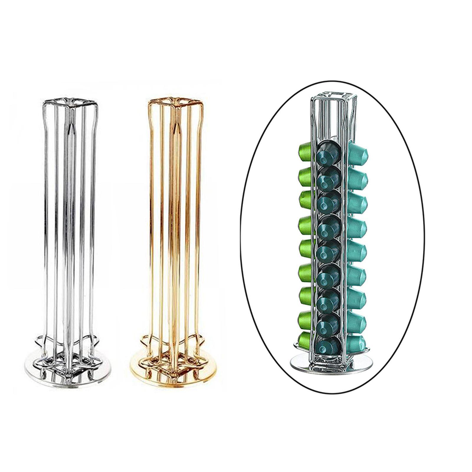 2x Iron Wire Coffee Pod Rack Tower for  Coffee Bar 40