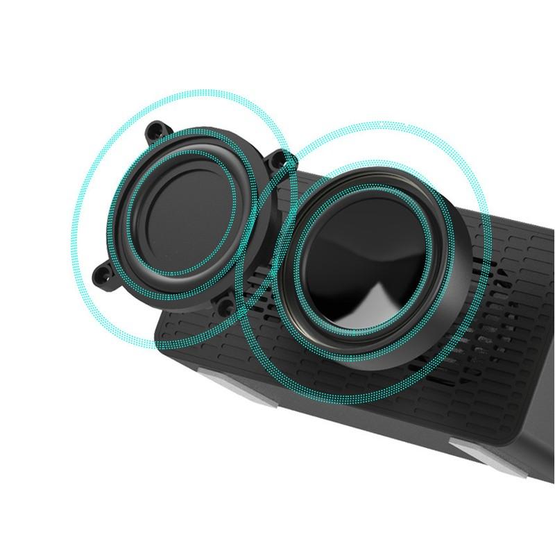 Loa Bluetooth siêu trầm 5.0 Chức năng Đàm Thoại kiêm đồng hồ báo thức - Home and Garden