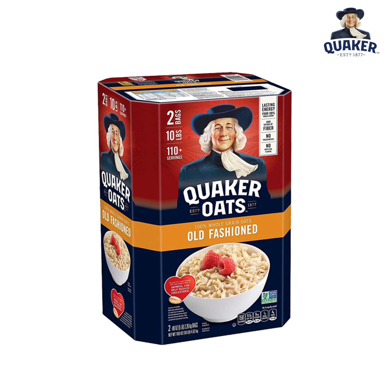 Yến Mạch Quaker Oats Old Fashion 4,52kg (Dạng Hạt Cán Dẹt) - Thực phẩm ăn kiêng hỗ trợ giảm cân tốt cho sức khỏe