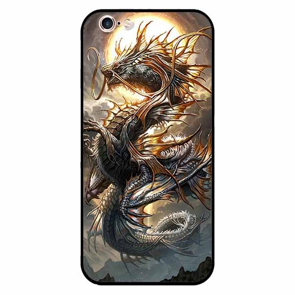 Ốp lưng in cho Iphone 6 Plus/ 6s Plus Rồng Trăng