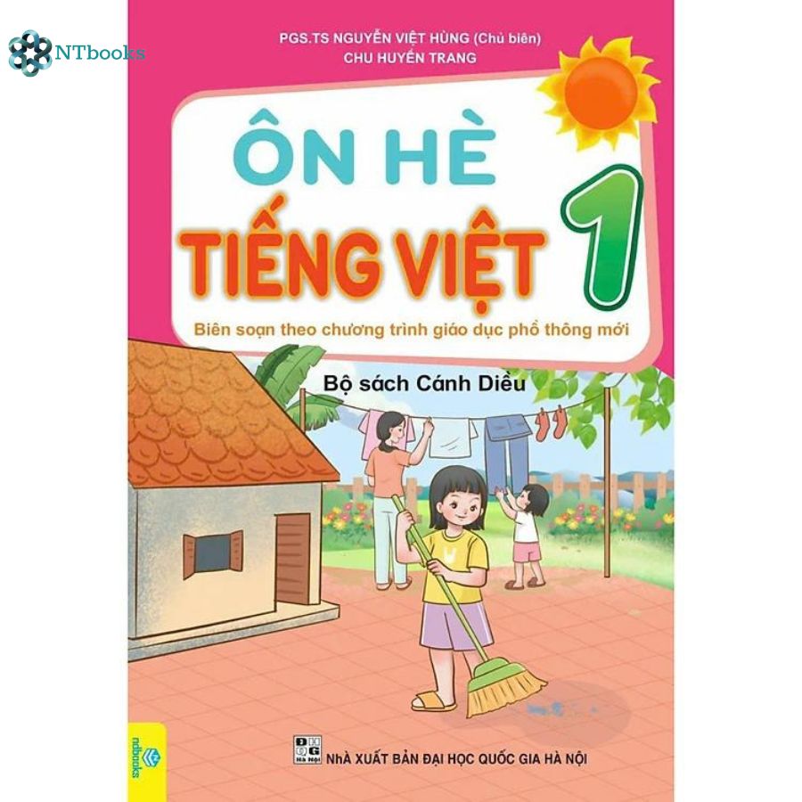 Combo 2 cuốn Sách Ôn Hè Toán + Tiếng Việt 1 - Cánh Diều