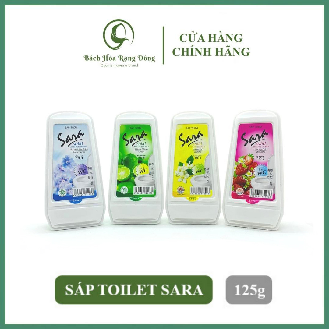 Sáp Thơm Nhà Vệ Sinh Khử Mùi Sara 125g Sáp Thơm Toilet Khử Mùi Dùng Cho Cả Phòng Ngủ, Ô Tô, Tủ Quần Áo, Tủ Giày