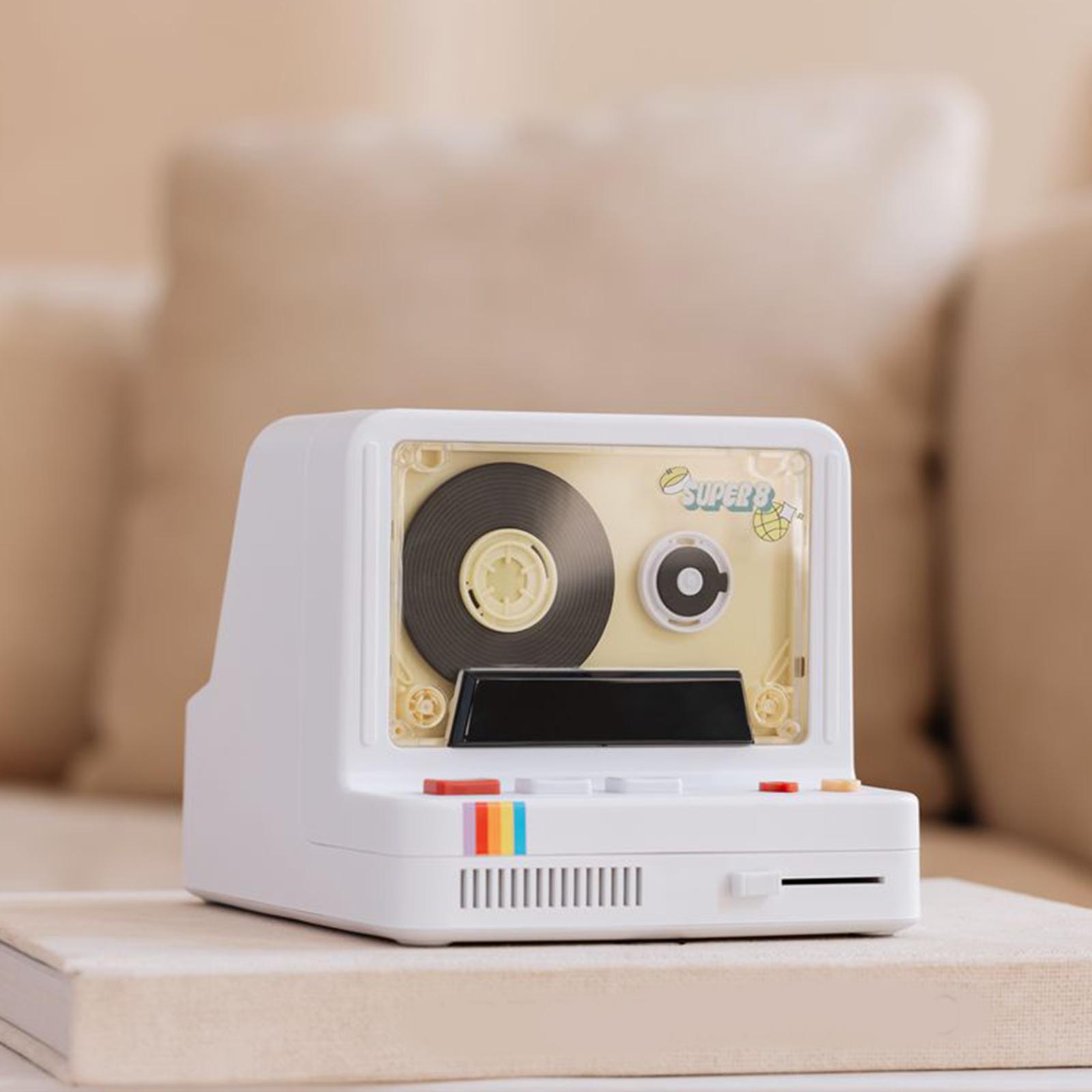 Bluetooth Wireless Speaker LED Night Light Smartphone White