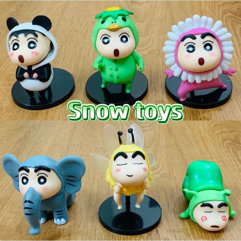 Mô hình Shin Cậu bé bút chì Shinnosuke - Shin chan Cosplay dễ thương bền màu chất liệu an toàn Đồ chơi quà tặng - 6~8cm