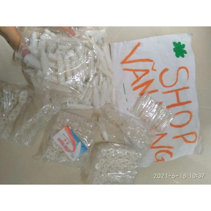 30 Tắc kê nhựa - Vít nở nhựa đủ size 3 ,4 ,5 ,6 ,7 Hàng VN chất lượng cao