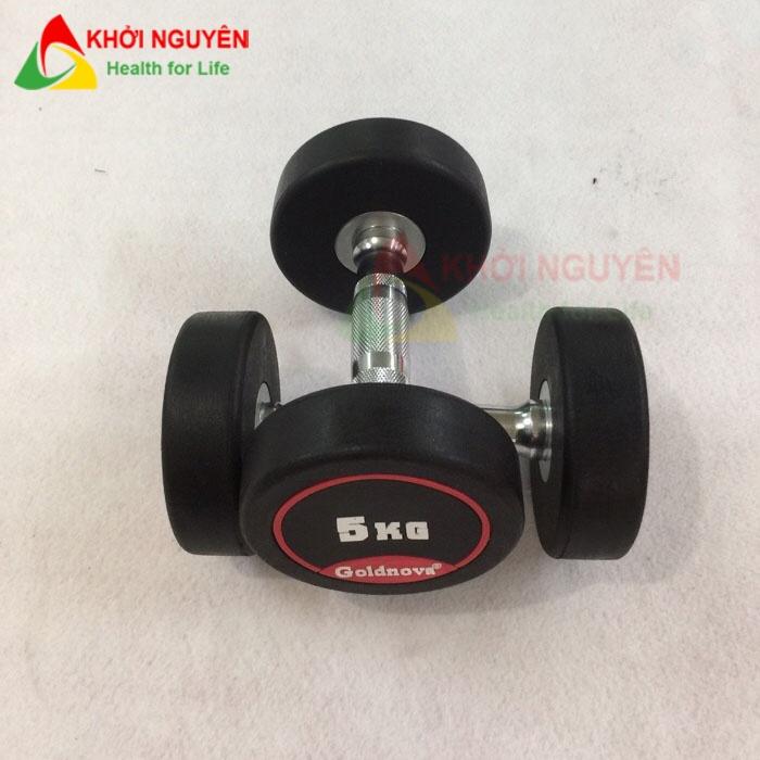 Tạ tay bọc cao su Goldnova loại 7.5kg quả