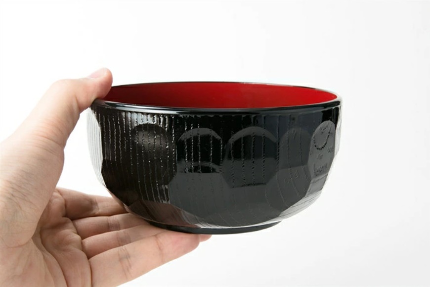 Bát nhựa tròn vân gỗ Kurouchi - Hàng nội địa Nhật Bản (#Made in Japan)