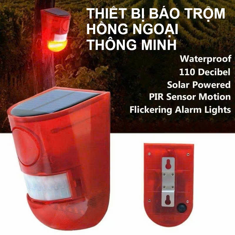 Thiết Bị Chống Trộjm Không Dây Hồng Ngoại Cao Cấp – Sạc Năng Lượng Mặt Trời, Chống Trộjm HÚ CÒI Từ Xa Hiệu Quả, đèn trang trí