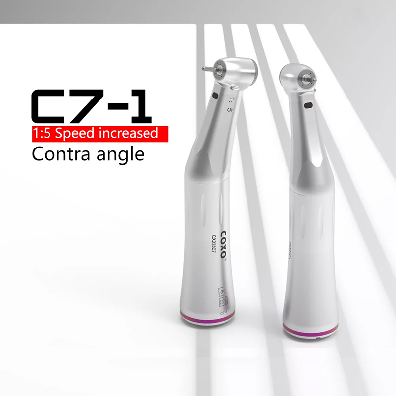 COXO Cx235 C7-1 1: 5 Tăng tốc độ Góc tương phản Đèn Led bên ngoài Nước Nha khoa Tốc độ thấp Tay cầm Led Tương phản Góc 1: 5 Tay cầm