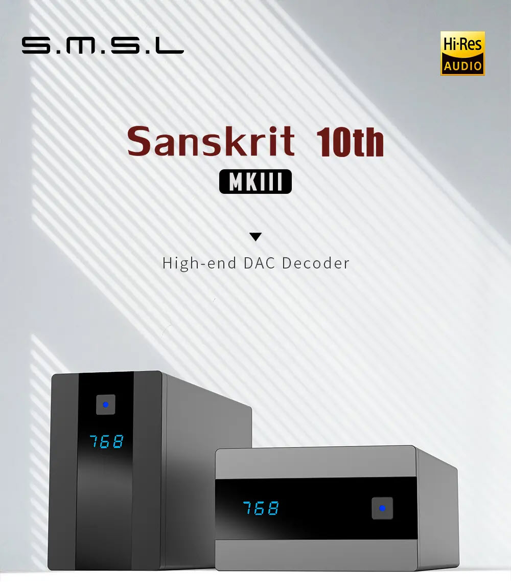 Bộ Giải Mã Âm Thanh SMSL SK10 MKIII Decoder SK10 MK3 AK4493S DAC XU316 Hỗ Trợ 768kHz/32Bit DSD512 Kèm ĐIều Khiển - Hàng Chính Hãng