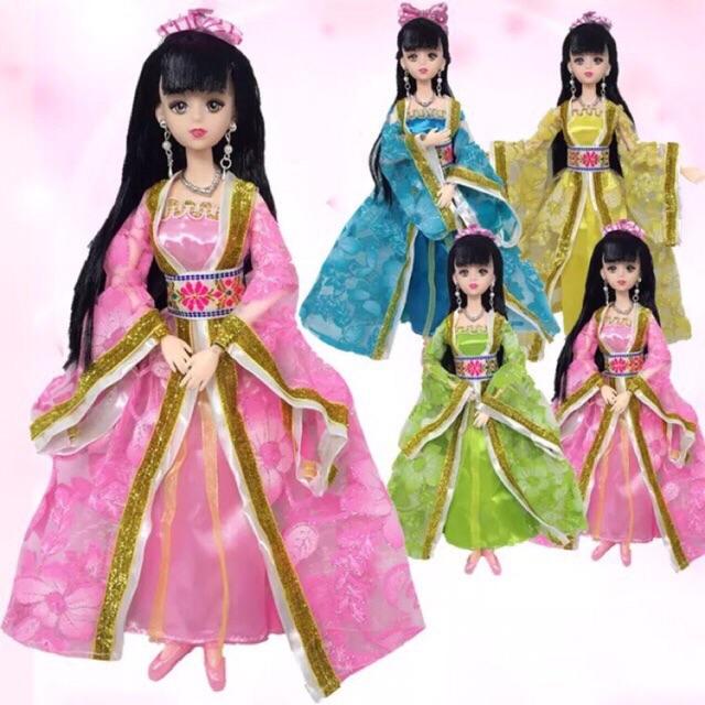 Đầm cổ trang của búp bê 30 cm