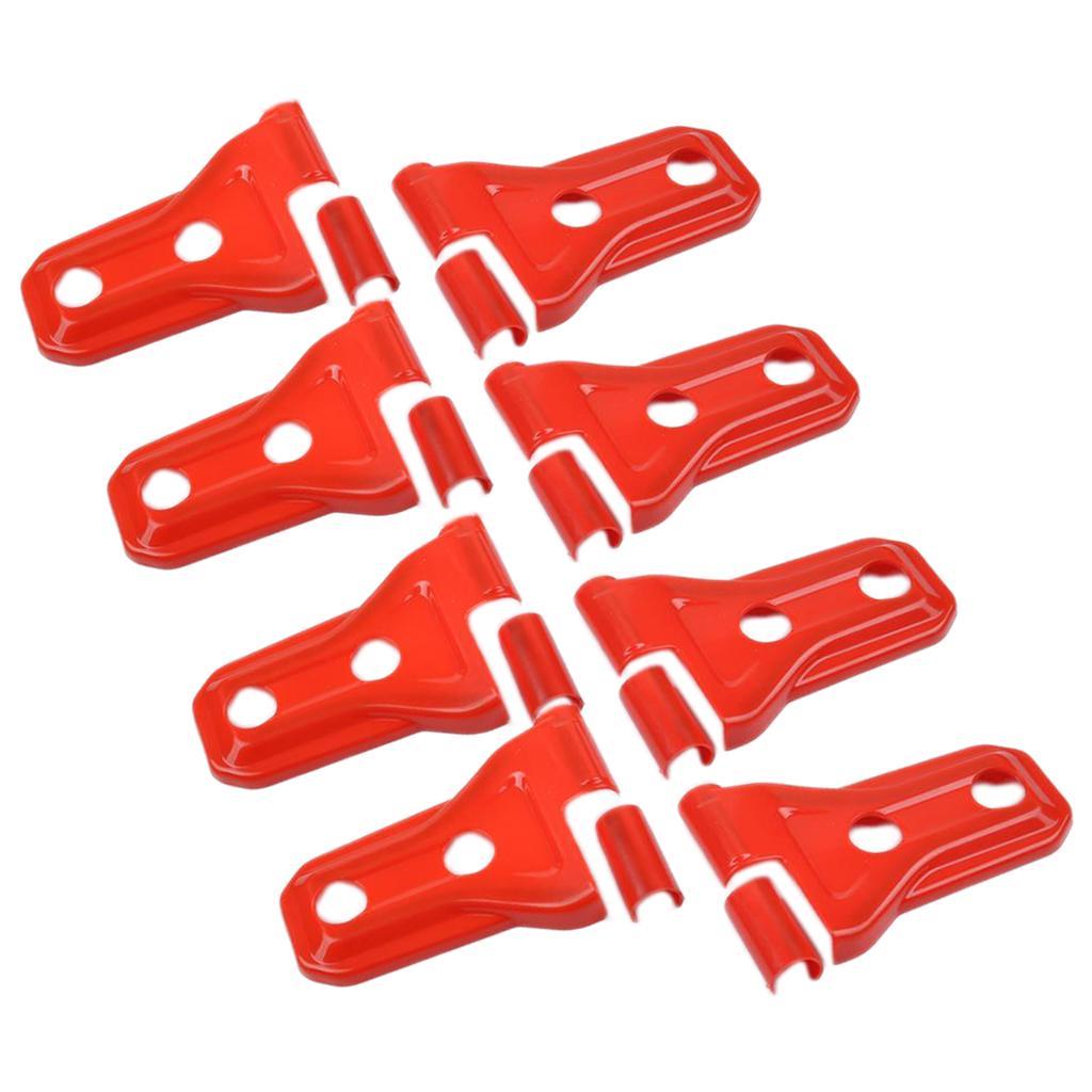 Fit for 07-18 Wrangler JL 4dr Red ABS Door Hinge Cover Protector Trim