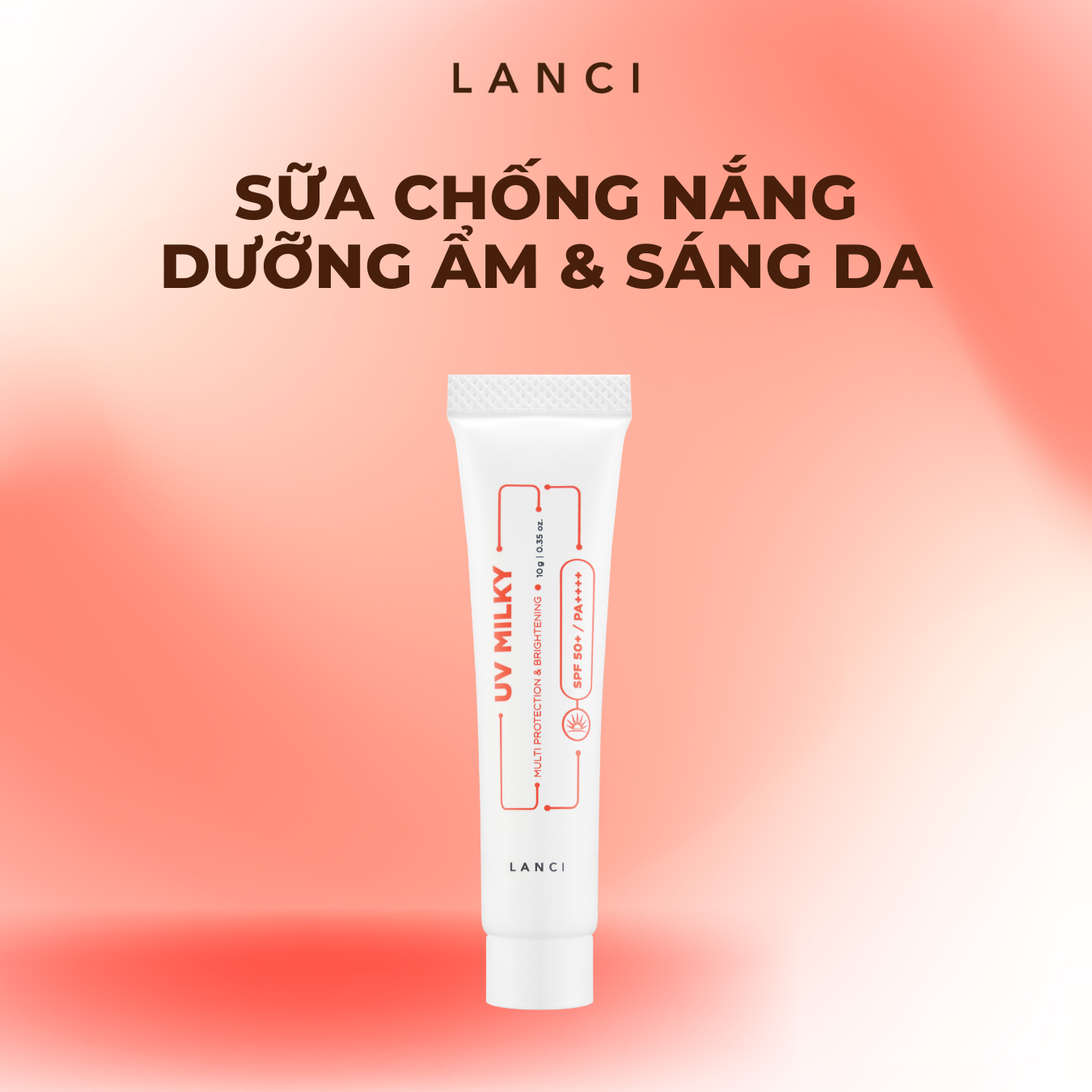 Minisize Sữa Chống Nắng Dưỡng Ẩm Và Làm Sáng Da Lanci Uv Milky Multi Protection &Amp; Brightening 10Ml