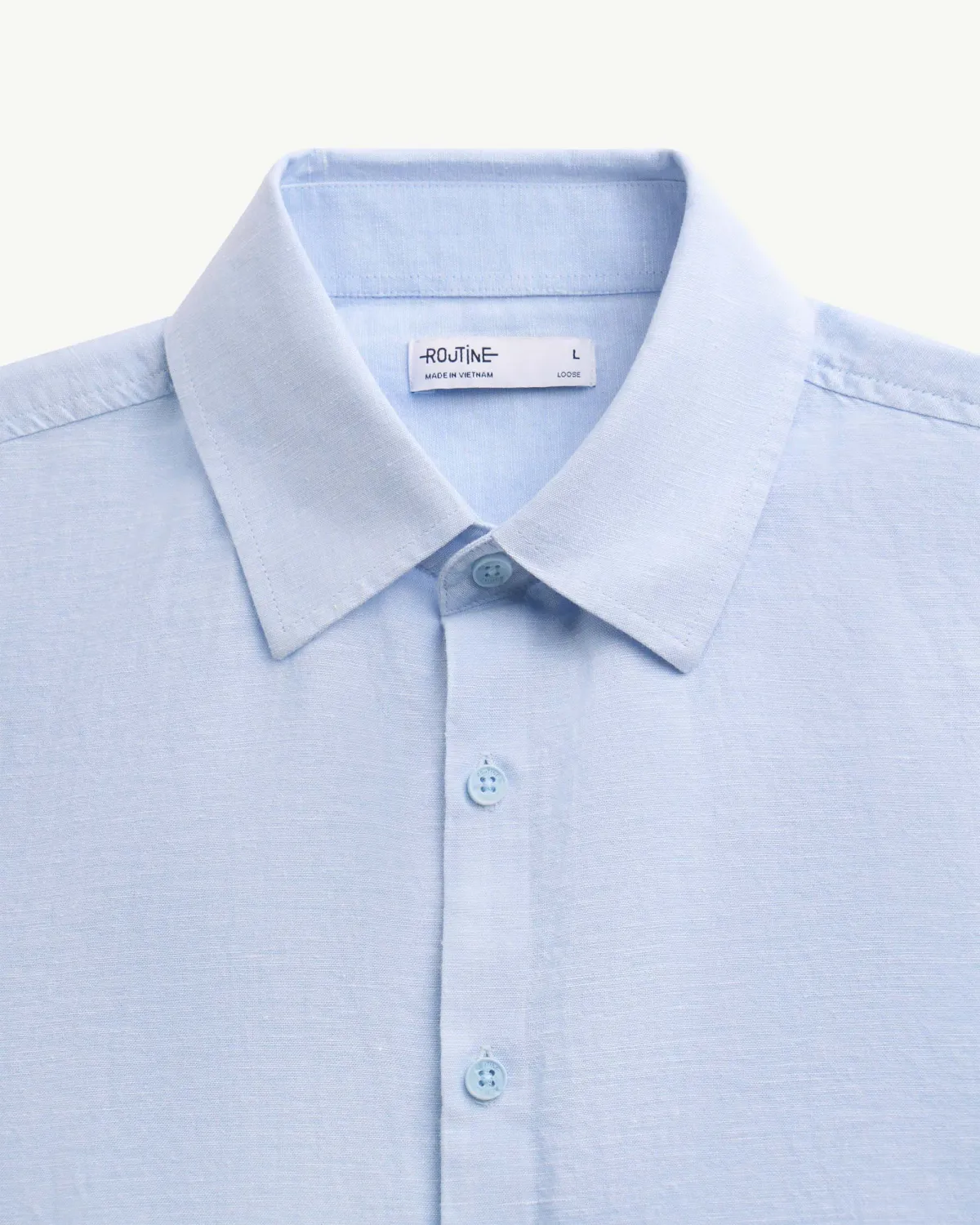 Áo Sơ Mi Nam Tay Ngắn Cotton Linen Form Loose - ROUTINE 10S25SHS025