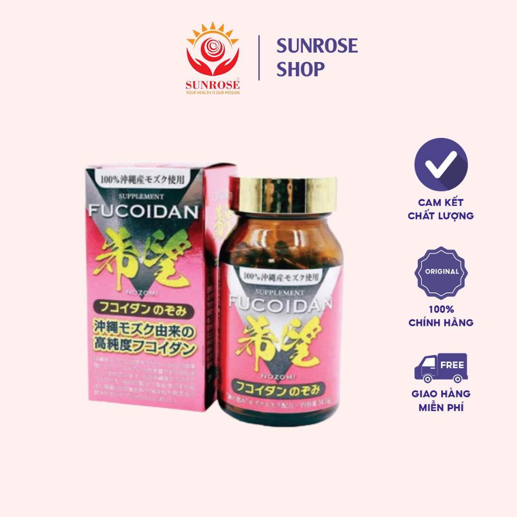THỰC PHẨM BẢO VỆ SỨC KHỎE VIÊN NANG TẢO MOZUKU FUCOIDAN NOZOMI