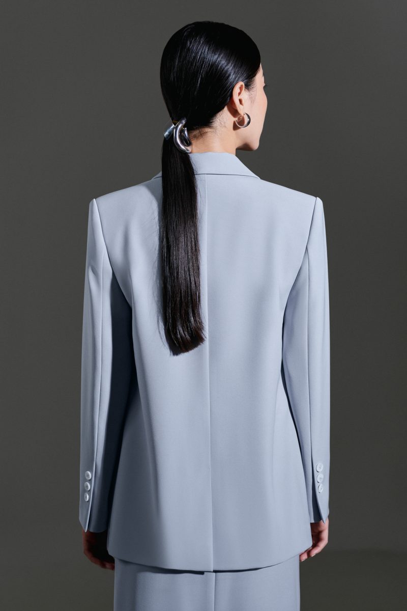 Áo Blazer dáng suông Xavia thiết kế cao cấp WHITE CHIC