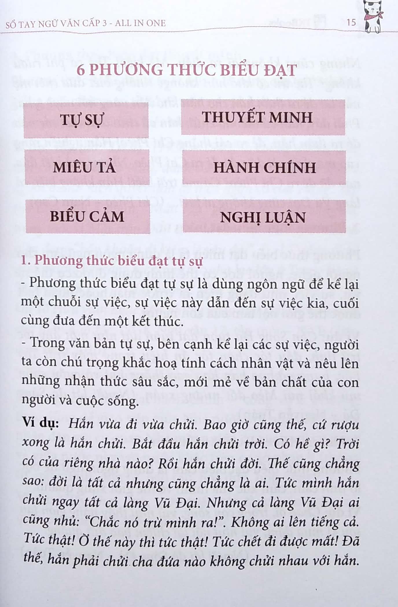 All In One - Sổ Tay Ngữ Văn Cấp 3