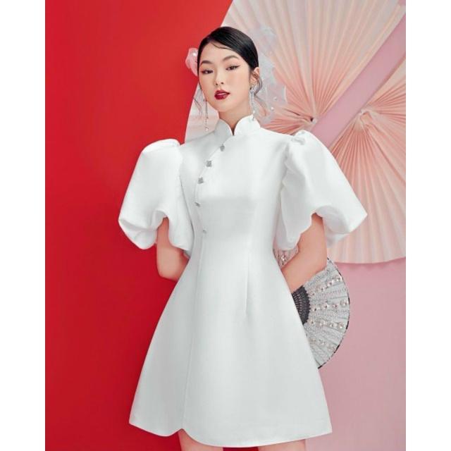 ĐẦM CỔ TÀU TAY PHỒNG DU XUÂN