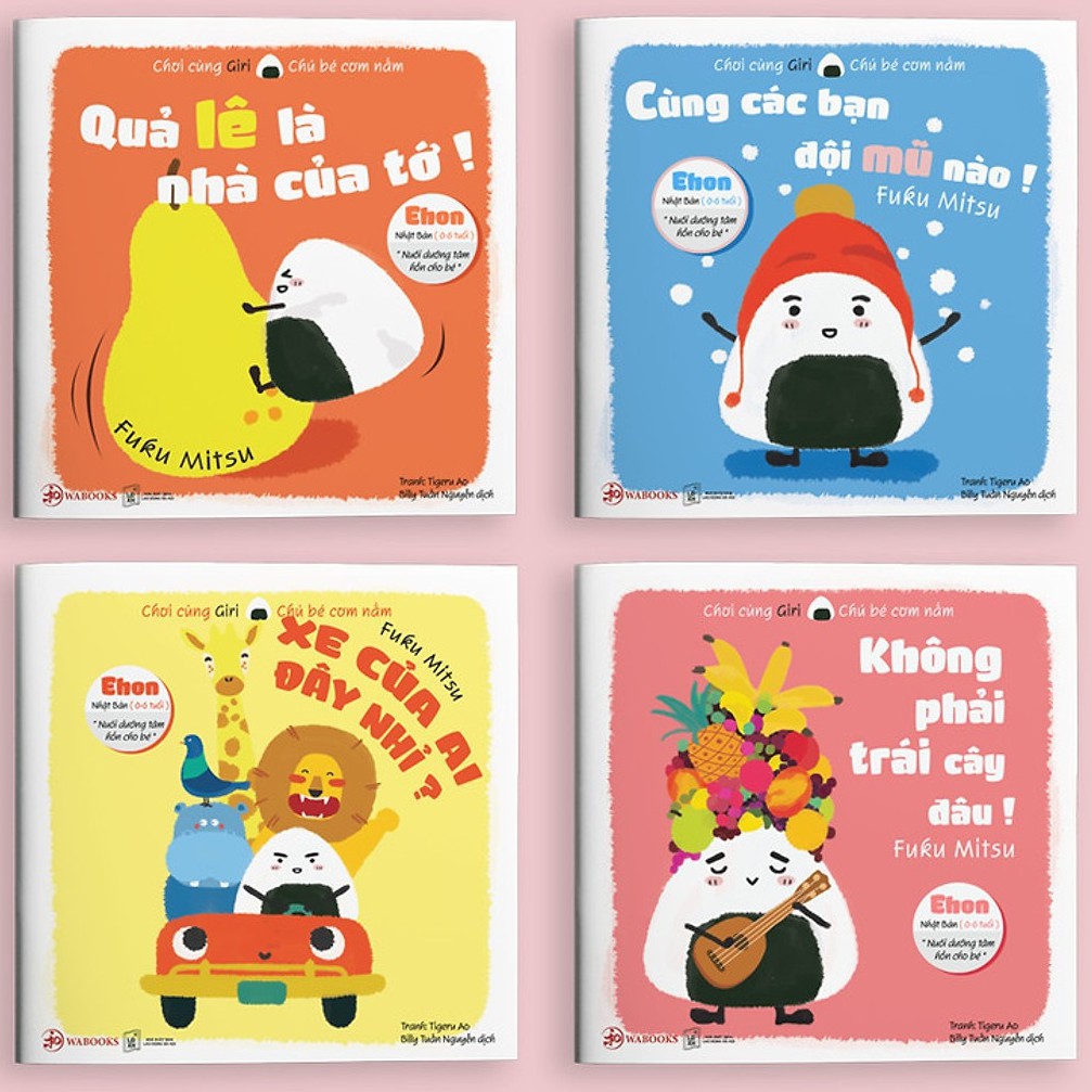 Combo 2 : Sách Ehon - Chơi Cùng Giri Chú Bé Cơm Nắm Dành Cho Trẻ Từ 0 - 6 Tuổi