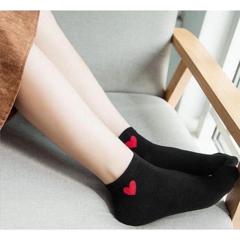 Set 10 đôi tất tim nữ cổ ngắn