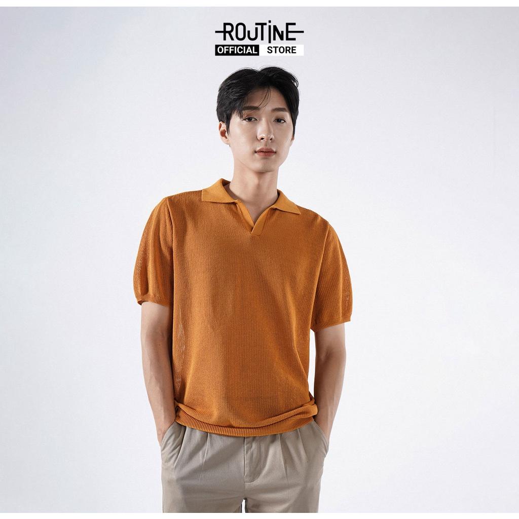 Áo Polo Dệt Kim Tay Ngắn.SLIM FIT - Routine 10F21POL037