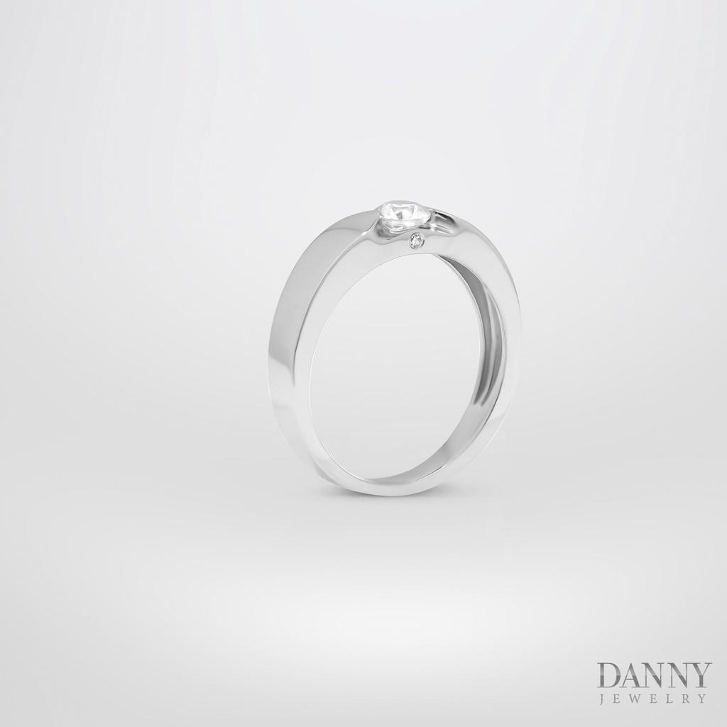 Nhẫn Đôi Danny Jewelry Đính Đá CZ Bạc 925 Xi Rhodium/xi Vàng 18k/xi Vàng hồng N0075