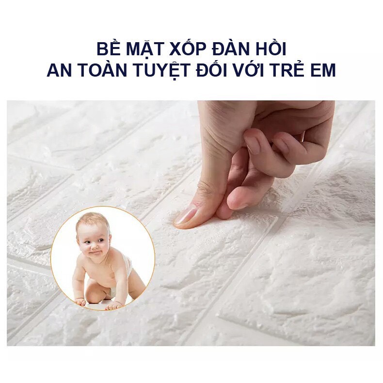 Bộ 20 Tấm Xốp Dán Tường Gạch Dày 3mm 70cmx77cm