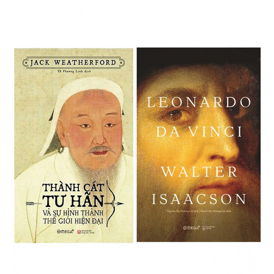 Combo  Leonardo Da Vinci + Thành Cát Tư Hãn Và Sự Hình Thành Thế Giới Hiện Đại