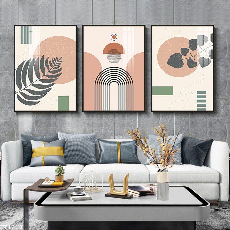 Bộ 3 Tranh treo tường phong cách tối giản, tranh treo tường phong cách Minimalist Kích thước 40x55cm - MSP: TT1218