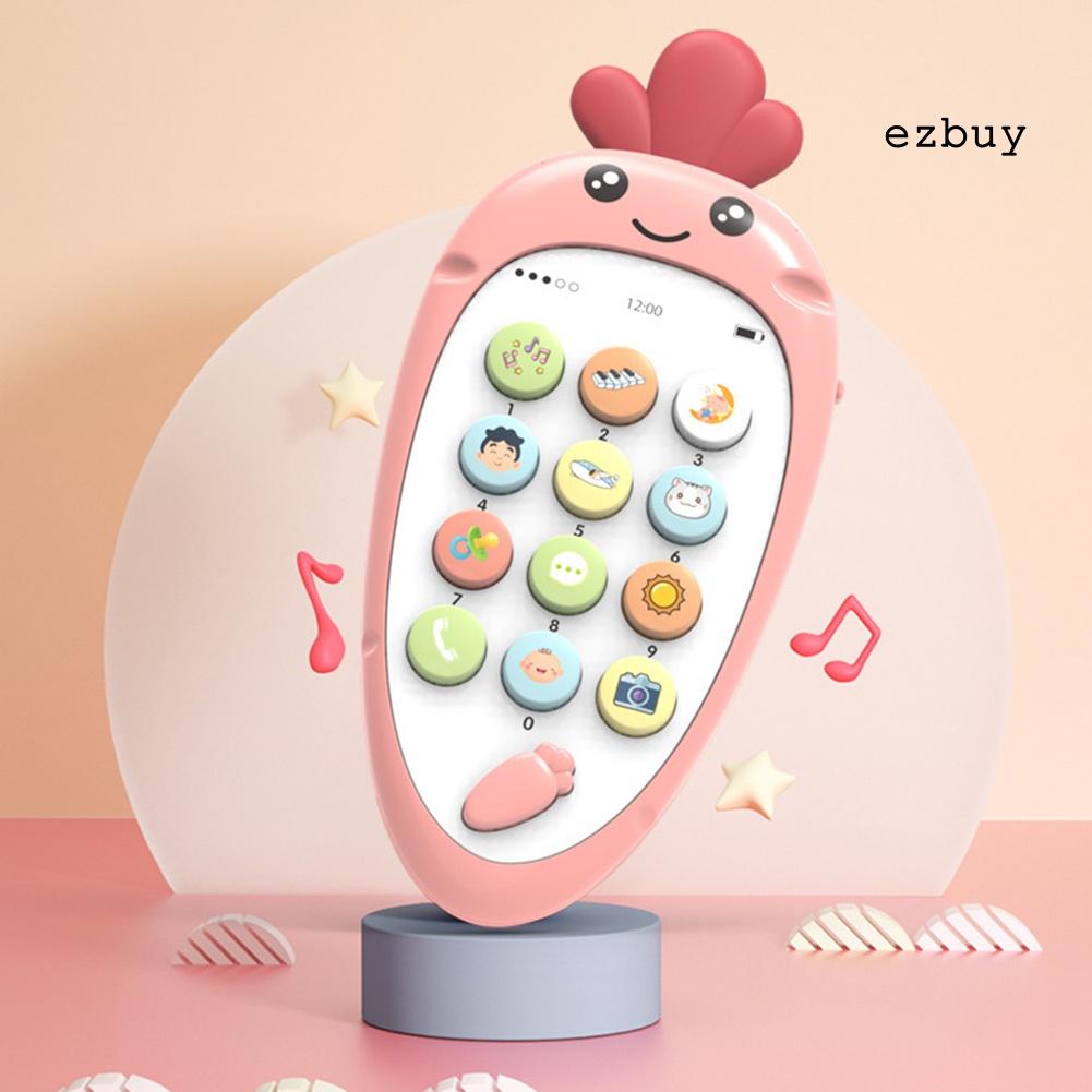 EY-Carrot Shape Simulation English Music Mobile Phone Baby Education Teething Toy