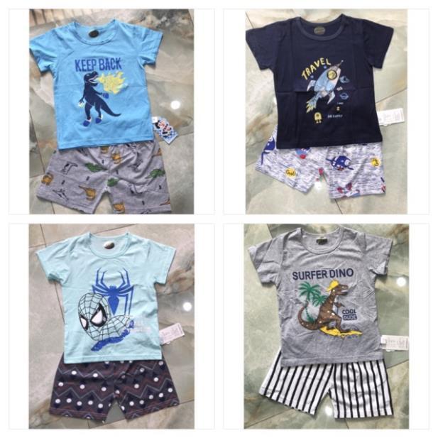 Bộ cotton xuất hàn bé trai -sỉ quần áo trẻ em hcm pikakids