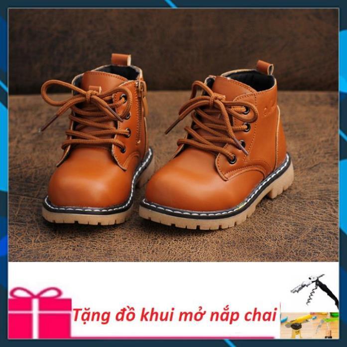 Giầy martin cho bé , giày cao cổ cho bé kiểu dáng Hàn Quốc 20565 + Qùa tặng khui chai 12 chức năng