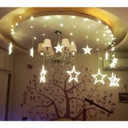ĐÈN NHÁY MÀNH SAO TRANG TRÍ HÌNH NGÔI SAO 5M 12 BÓNG LED