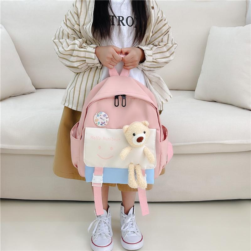 Ba Lô Cho Bé Trai Bé Gái Đi Học 3-8 Tuổi Hello Bunibear BLV01