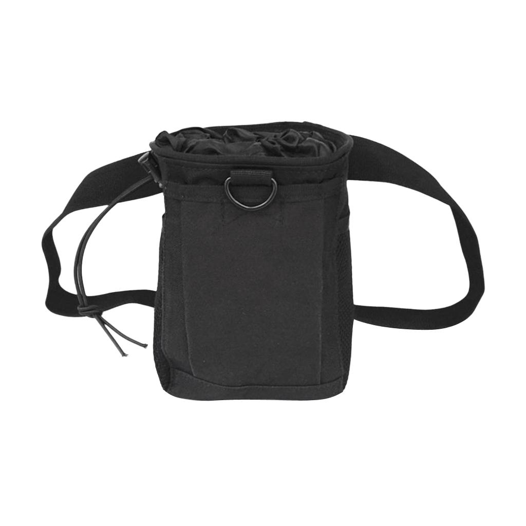 2pcs/set Black+ Tan Strong Durable Chalk Bag with Adjustable & Quick Clip-on Belt for Rock Climbing Weightlifting Bouldering Gym