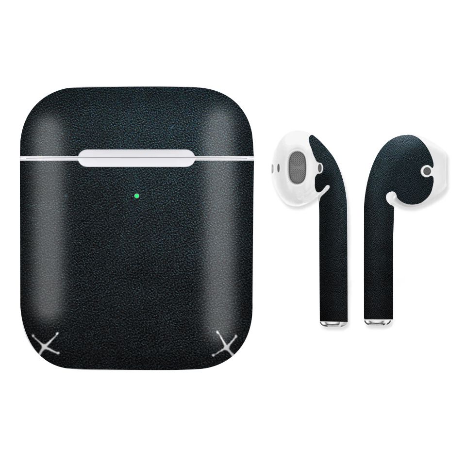 Miếng dán skin chống bẩn cho tai nghe AirPods in hình Vân Da - Da010 (bản không dây 1 và 2