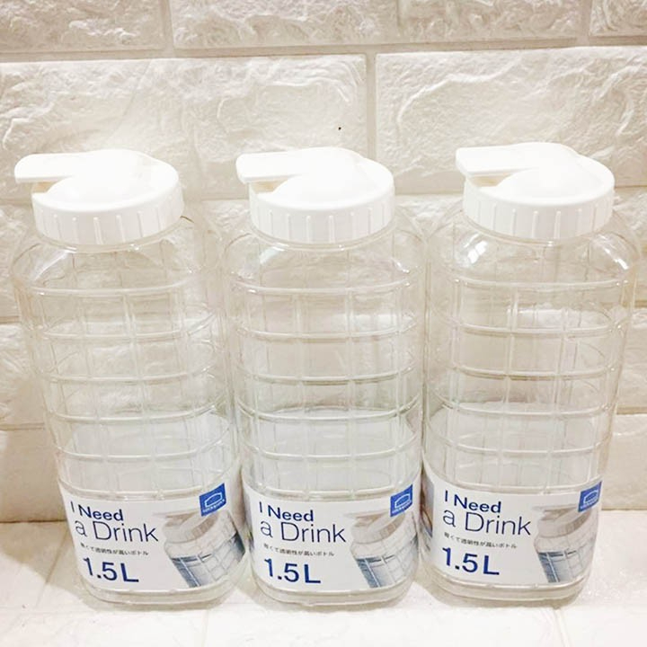 Bình nước nhựa 2,1L LocknLock P-00052, Hàng chính hãng, cấu tạo chắc chắn chống tràn, nắp mở dễ dàng - JoyMall