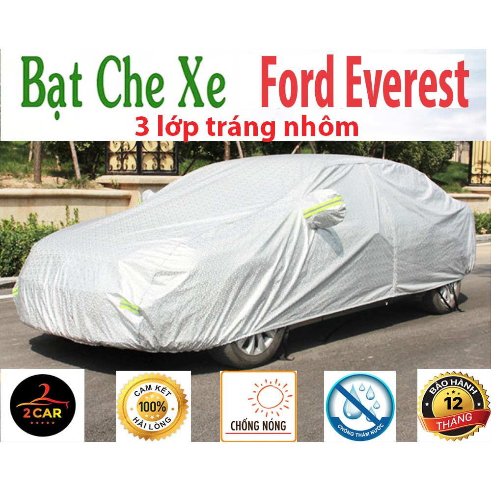 Bạt Che Phủ Xe ford Everest Cao Cấp dùng chung các đời xe