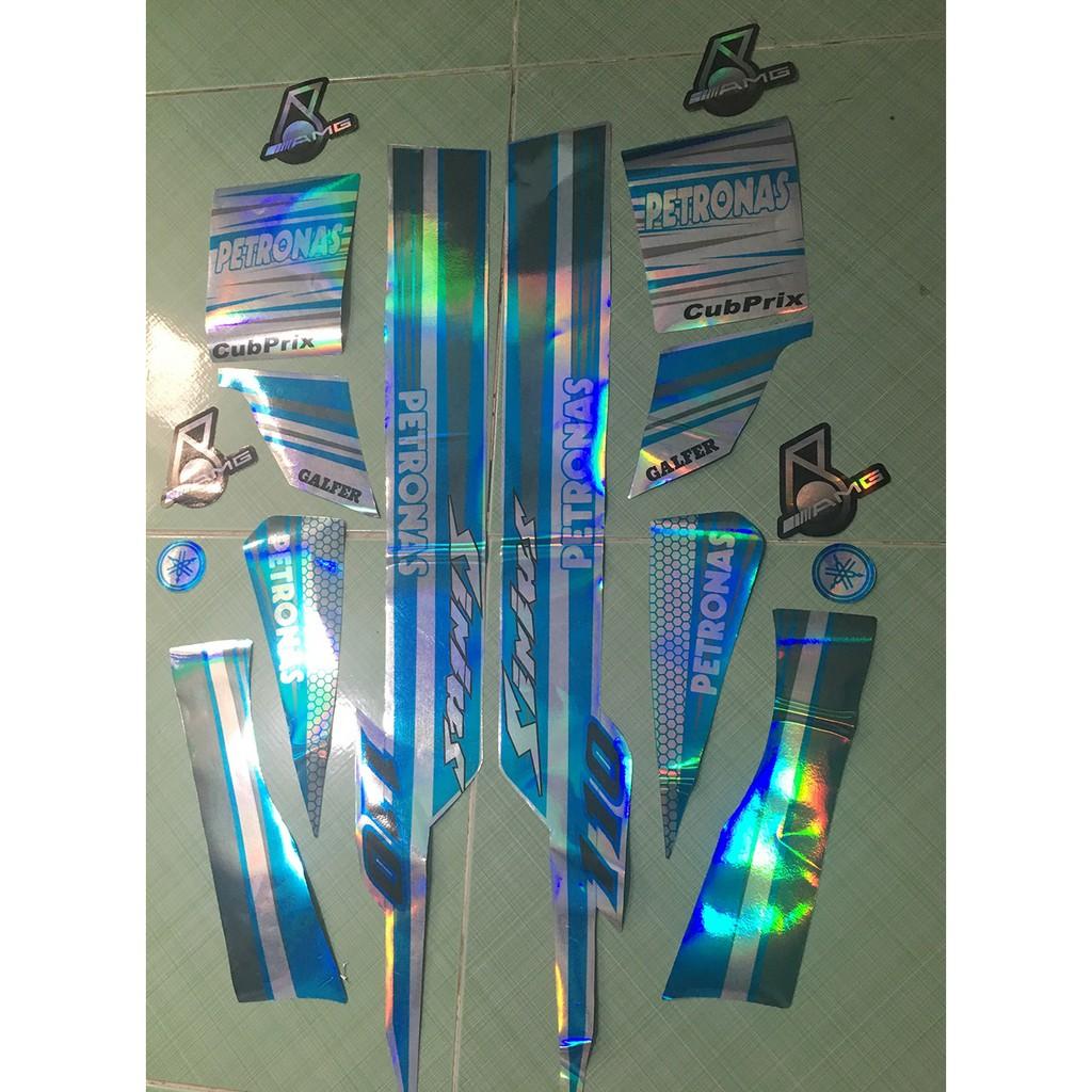 Tem sirius 110 xanh ngọc petronas crom