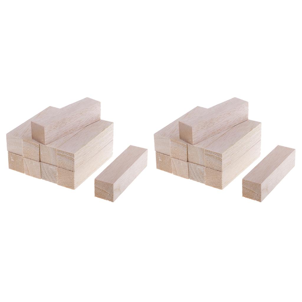Gỗ Balsa Khối Tự Làm Để Tạo Hình Thủ Công Làm Việc Gỗ Chất Liệu 20 Chiếc 120 Mm