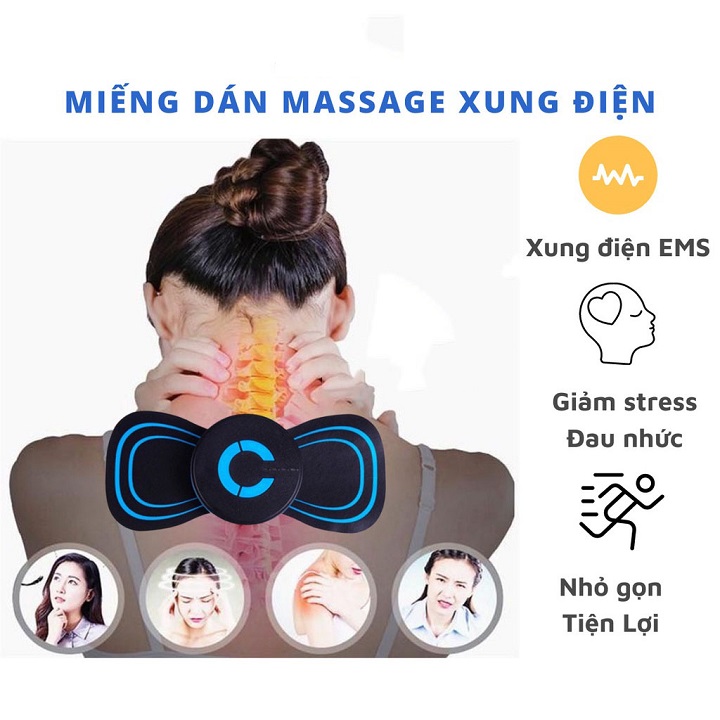 Máy massage cổ vai gáy loại tốt của Nhật, Máy mát xa xung điện cao cấp chuyên mat xa co vai gay có 5 đầu matxa rung, chườm nóng hồng ngoại, ôm sát cổ, mát xa an toàn, hiệu quả